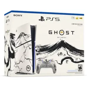 CONSOLA PLAYSTATION 5 SLIM CON LECTOR EDICION LIMITADA BLACK NEGRO GHOST OF YOTEI