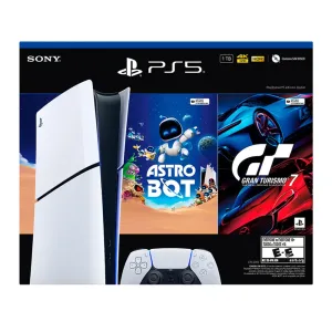 CONSOLA PS5 SLIM DIGITAL BUNDLE ASTRO BOT + GRAN TURISMO