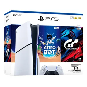 CONSOLA PLAYSTATION 5 SLIM CON LECTOR + ASTRO BOT+ GRAN TURISMO BUNDLE