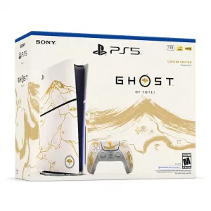 CONSOLA PLAYSTATION 5 SLIM CON LECTOR EDICION LIMITADA GOLD ORO GHOST OF YOTEI