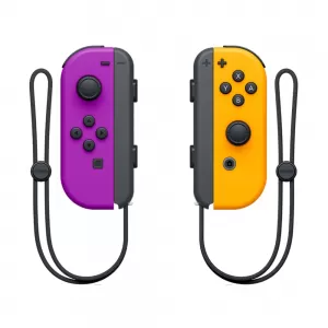 MANDO NINTENDO SWITCH JOY-CON (L/R)  MORADO NEON/ANARANJADO NEON