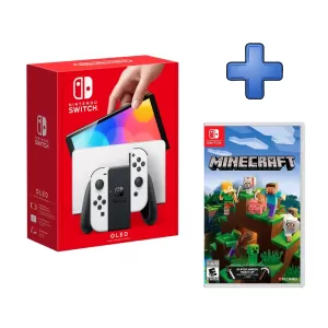 PACK CONSOLA NINTENDO SWITCH OLED + VIDEOJUEGO MINECRAFT SWITCH